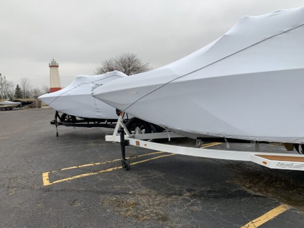 Taller boats with towers or other permanent structure Shrink Wrap Boat Per Foot - Image 5