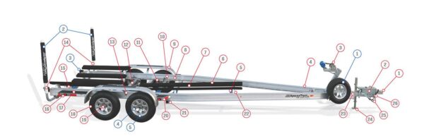 INSPECT TRAILER (PER AXLE)